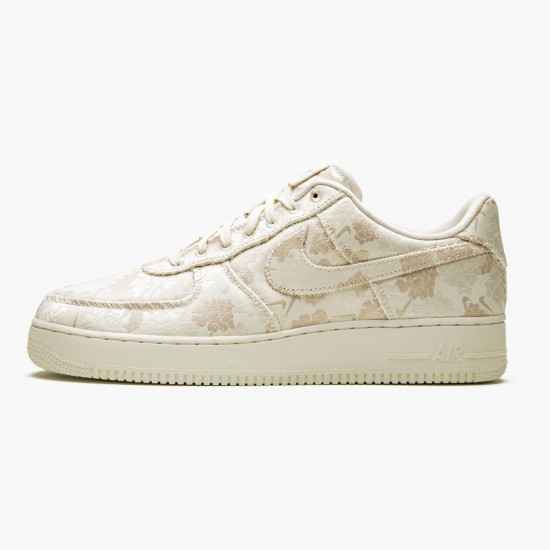 Top Quality Nike Women's/Men's Air Force 1 Low Satin Floral Pale Ivory AT4144 100