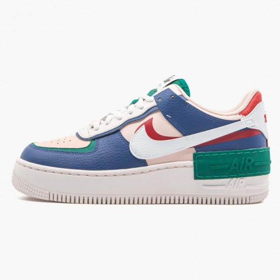 Top Version Nike Women's/Men's Air Force 1 Shadow Mystic Navy CI0919 400