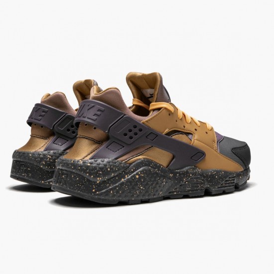 Repsshoes Nike Women's/Men's Air Huarache Run Pro Purple Elemental Gold 704830 012