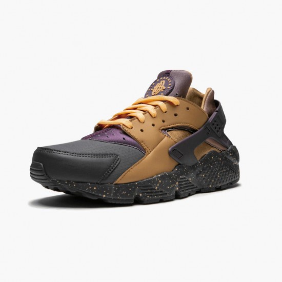 Repsshoes Nike Women's/Men's Air Huarache Run Pro Purple Elemental Gold 704830 012