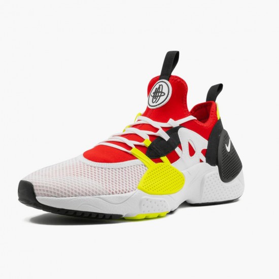 Repsneakers Nike Women's/Men's Huarache Edge Txt White University Red Volt Black AO1697 100