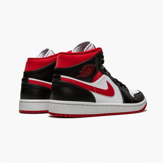 Top Version Air Jordan 1 Mid Black Gym Red