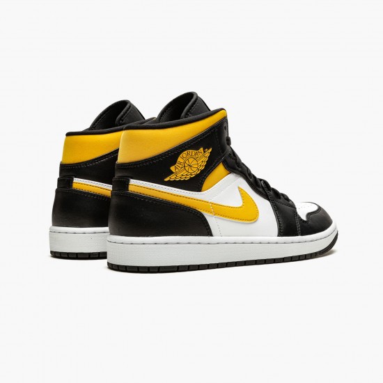 1:1 Air Jordan 1 Mid Black University Gold