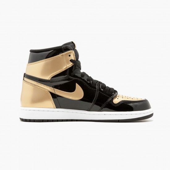 Reps Air Jordan 1 Retro High OG NRG Gold Toe 861428 007