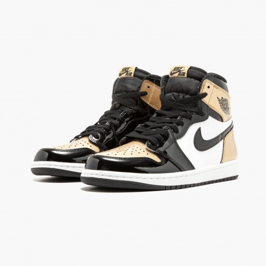 Reps Air Jordan 1 Retro High OG NRG Gold Toe 861428 007