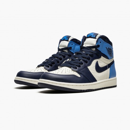 Sale Cheap Air Jordan 1 Retro High OG Obsidian 555088 140