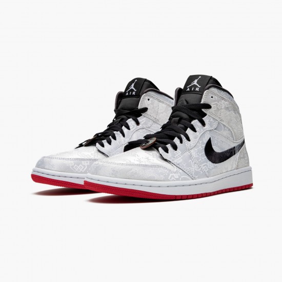 Repsshoes CLOT x Air Jordan 1 Mid Fearless CU2804 100