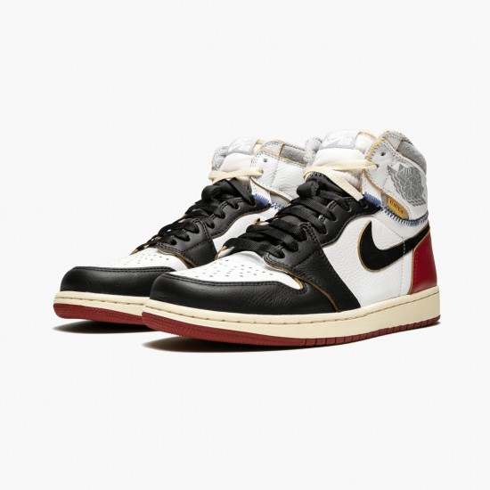 Repsshoes Union LA x Air Jordan 1 Retro High NRG Black Toe BV1300 106