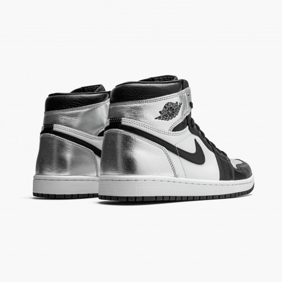 Repsshoes Wmns Air Jordan 1 Retro High OG Silver Toe CD0461 001