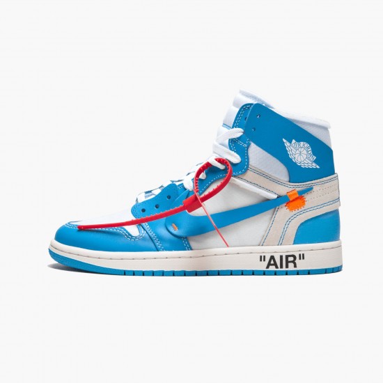 Repsneakers Off White x Air Jordan 1 Retro High OG UNC AQ0818 148