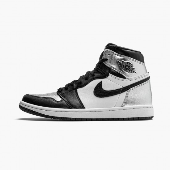 Repsshoes Wmns Air Jordan 1 Retro High OG Silver Toe CD0461 001