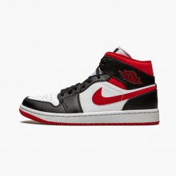 Top Version Air Jordan 1 Mid Black Gym Red