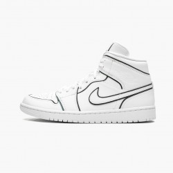 Top Version Wmns Air Jordan 1 Mid SE Iridescent Trim CK6587 100