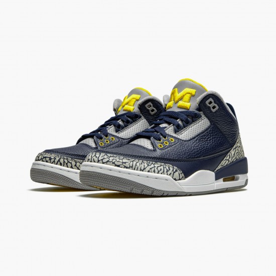 Best Quality Air Jordan 3 Retro Michigan PE