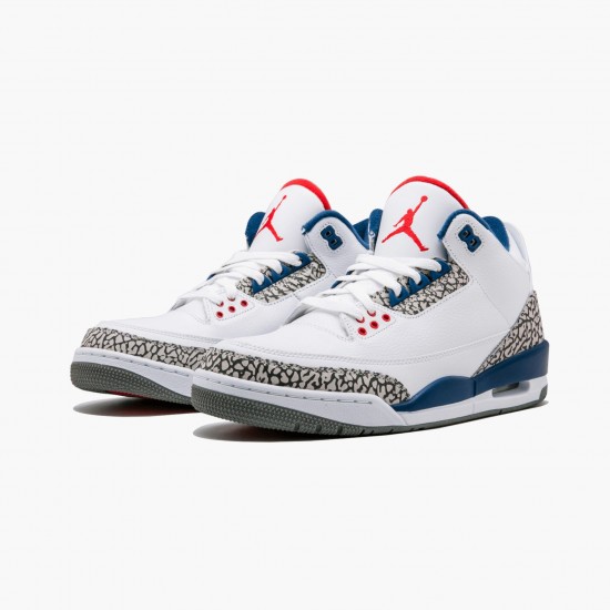 Top Version Air Jordan 3 Retro OG True Blue 2016 854262 106