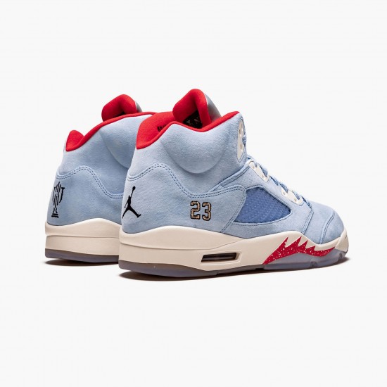 Repsshoes Trophy Room x Air Jordan 5 Retro Ice Blue CI1899 400