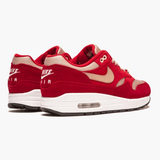 Top Version Nike Women's/Men's Air Max 1 Curry Pack Red 908366 600