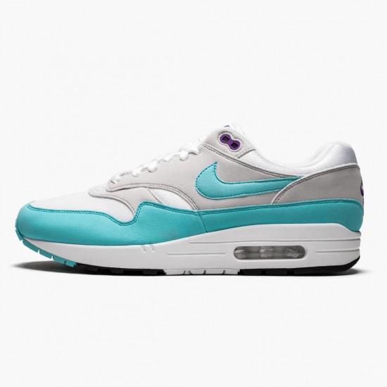 Replica Nike Women's/Men's Air Max 1 Anniversary Aqua 908375 105