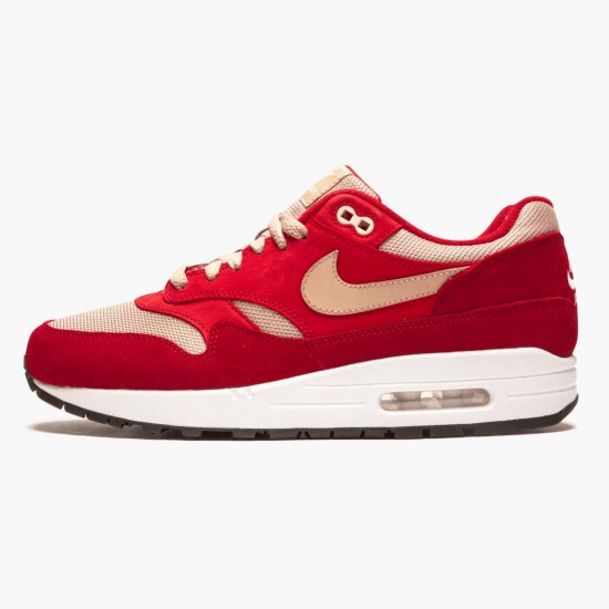 Top Version Nike Women's/Men's Air Max 1 Curry Pack Red 908366 600