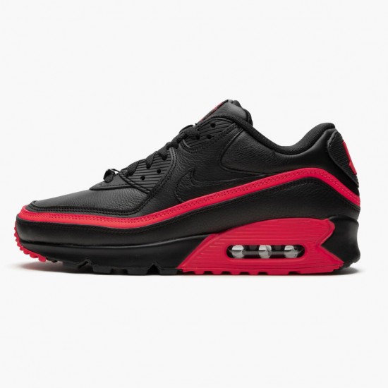 Reps Nike Women's/Men's Air Max 90 Undefeated Black Solar Red CJ7197 003