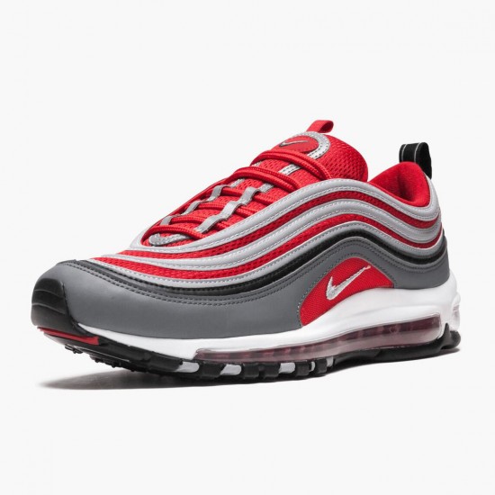 Repsshoes Nike Women's/Men's Air Max 97 Dark Grey Gym Red 921826 007