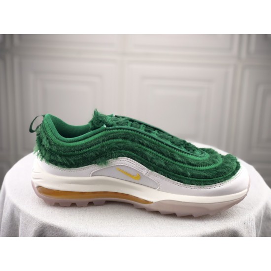 Top Version Nike Women's/Men's Air Max 97 Golf Grass CK4437 100