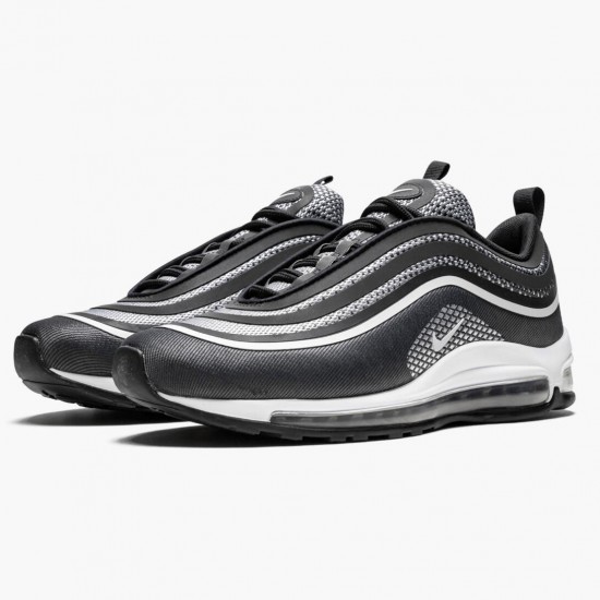 Top Version Nike Women's/Men's Air Max 97 Ultra 17 Black Pure Platinum 918356 001