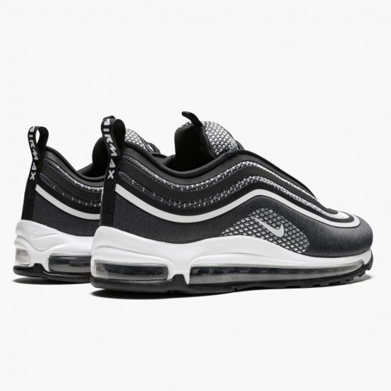 Top Version Nike Women's/Men's Air Max 97 Ultra 17 Black Pure Platinum 918356 001