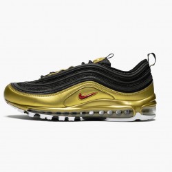 Replica Nike Women's/Men's Air Max 97 Black Metallic Gold AT5458 002