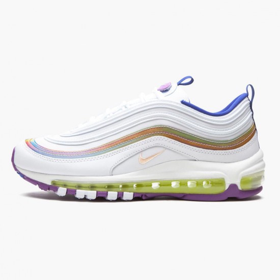 Repsshoes Nike Women's Air Max 97 White Iridescent Stripes CW2456 100