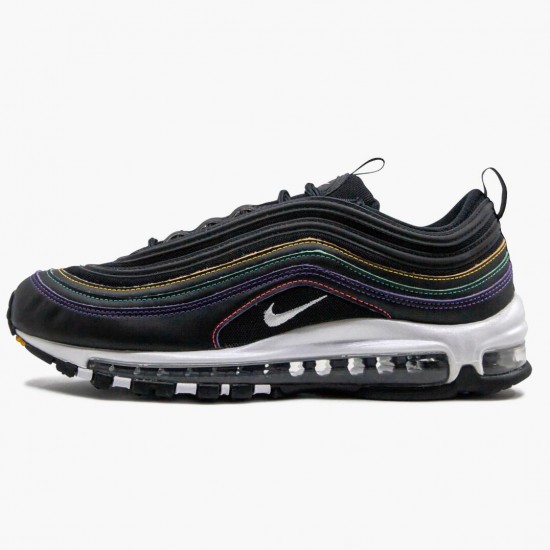 Repsshoes Nike Women's/Men's Air Max 97 Black Multi Stitch CK0738 001