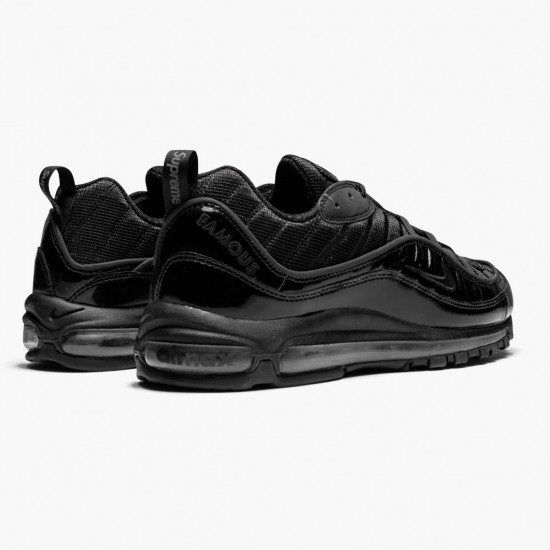 1:1 Nike Men's Air Max 98 Supreme Black 844694 001 