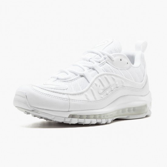 Replica Nike Women's/Men's Air Max 98 White 640744 106 