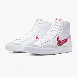 Sale Cheap Nike Women's/Men's Blazer Mid 77 Sketch White Red CW7580 100