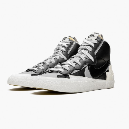 Top Quality Nike Women's/Men's Blazer Mid sacai Black Grey BV0072 002