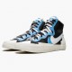 1:1 Nike Women's/Men's Blazer Mid sacai White Black Legend Blue BV0072 001