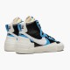 1:1 Nike Women's/Men's Blazer Mid sacai White Black Legend Blue BV0072 001