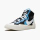 1:1 Nike Women's/Men's Blazer Mid sacai White Black Legend Blue BV0072 001