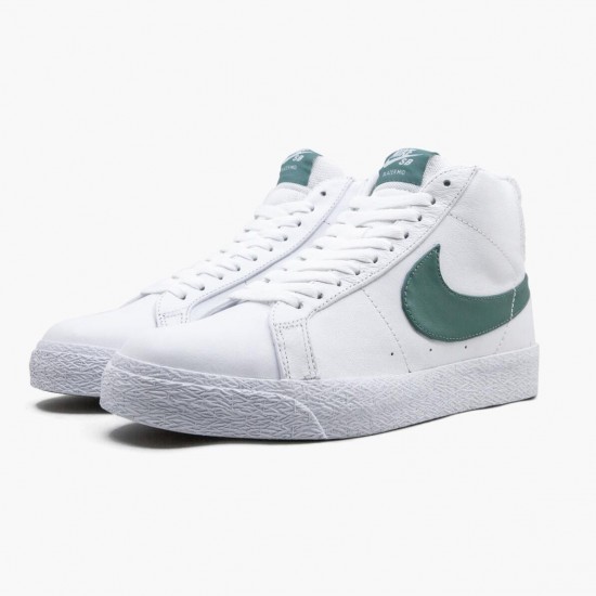 Replica Nike Women's/Men's SB Zoom Blazer Mid White Bicoastal CJ6983 100