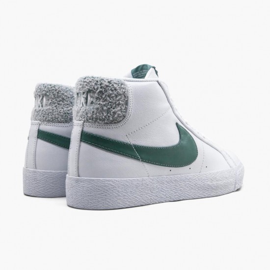 Replica Nike Women's/Men's SB Zoom Blazer Mid White Bicoastal CJ6983 100