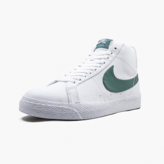 Replica Nike Women's/Men's SB Zoom Blazer Mid White Bicoastal CJ6983 100