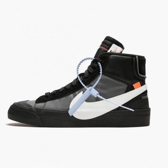 Repsshoes Nike Women's/Men's Blazer Mid Off White Grim Reaper AA3832 001