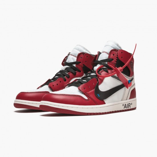 Repsshoes Air Jordan 1 Retro High Off White Chicago AA3834 101