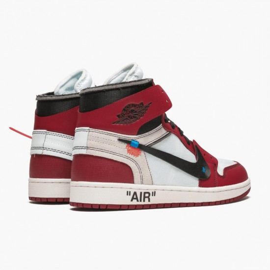 Repsshoes Air Jordan 1 Retro High Off White Chicago AA3834 101