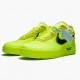 Top Version Nike Women's/Men's Air Force 1 Low Off White Volt AO4606 700