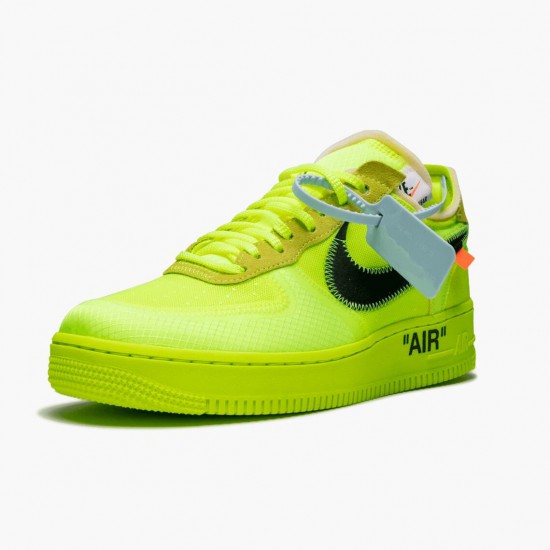 Top Version Nike Women's/Men's Air Force 1 Low Off White Volt AO4606 700