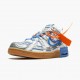 Sale Cheap Nike Men's Air Rubber Dunk Off White UNC CU6015 100