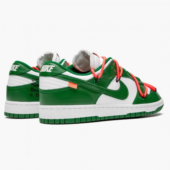 Replica Nike Women's/Men's Dunk Low Off White Pine Green CT0856 100