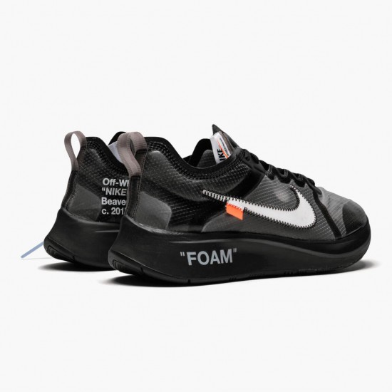 1:1 Nike Women's/Men's Zoom Fly Off White Black Silver AJ4588 001