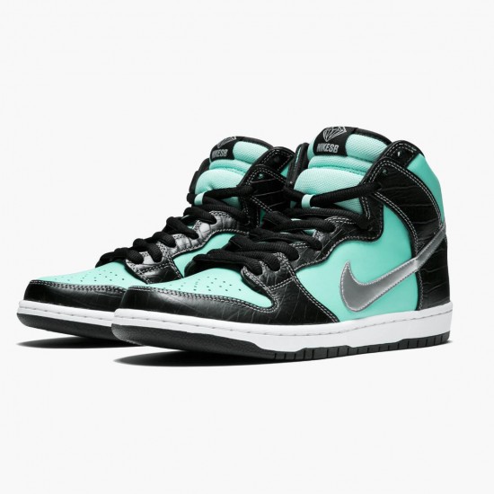 Replica Nike Women's/Men's Dunk SB High Diamond Supply Co Tiffany 653599 400